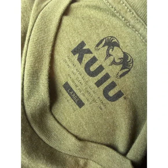 KUIU Shirt Mens Large USA Flag Ram Short Sleeve Hunting T-Shirt Graphic Tee - Picture 2 of 5